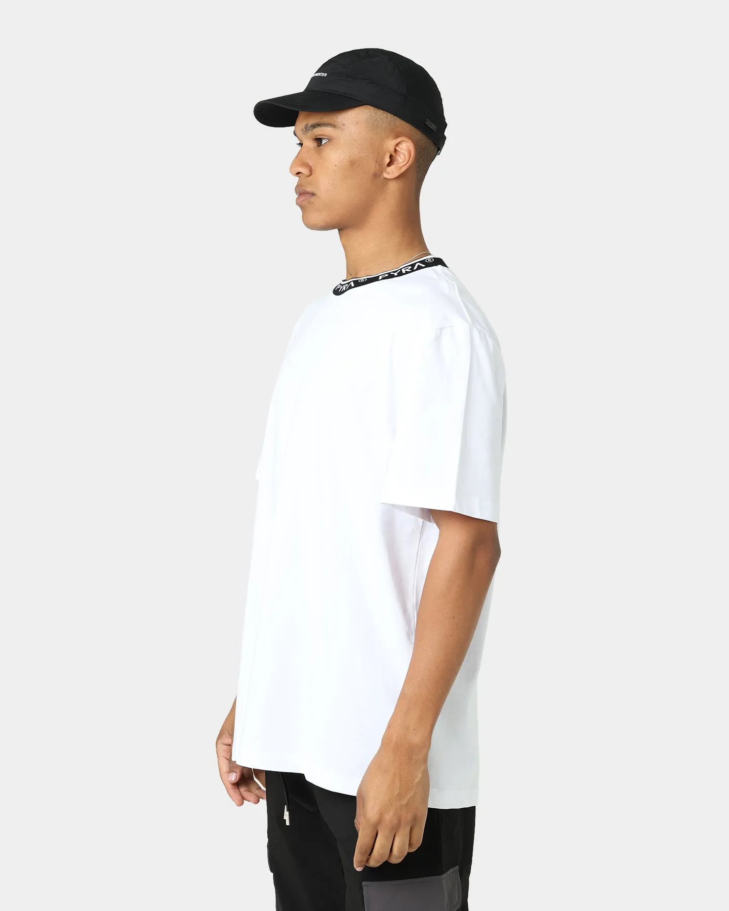 PYRA Jacquard Logo T-Shirt White