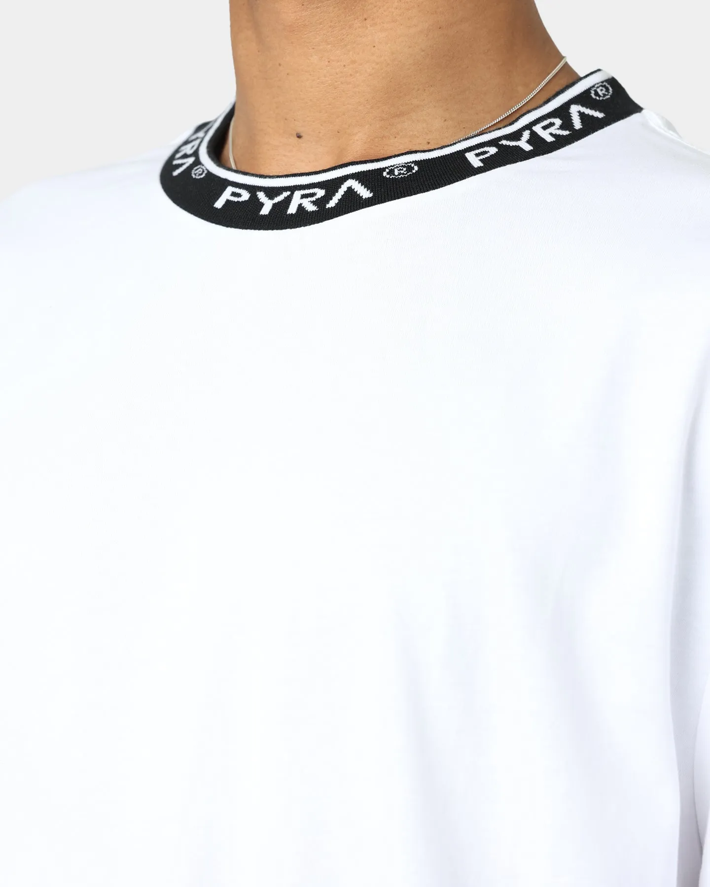 PYRA Jacquard Logo T-Shirt White