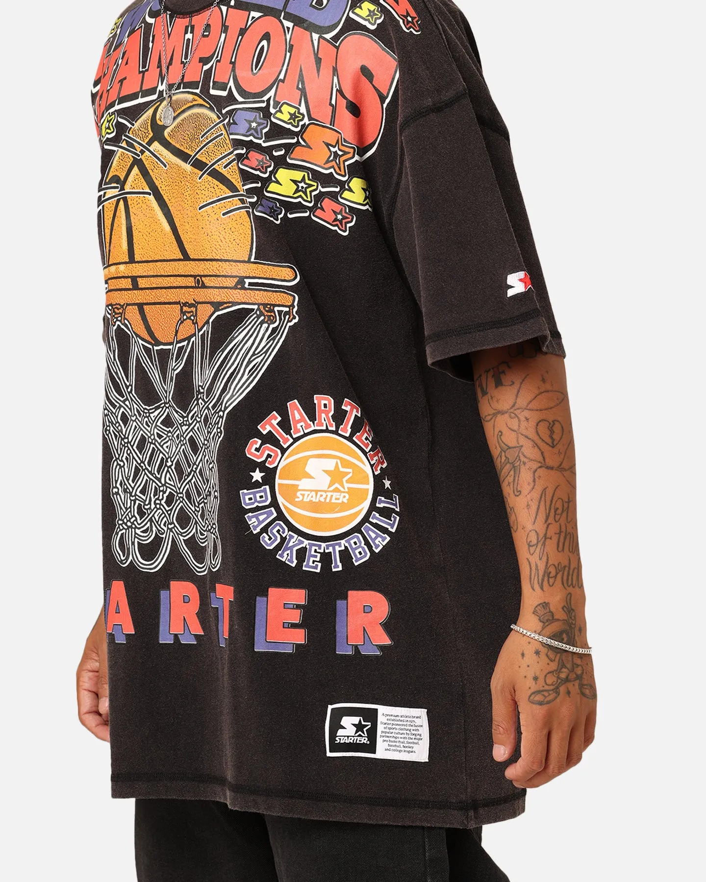 Starter World Champs T-Shirt Charcoal