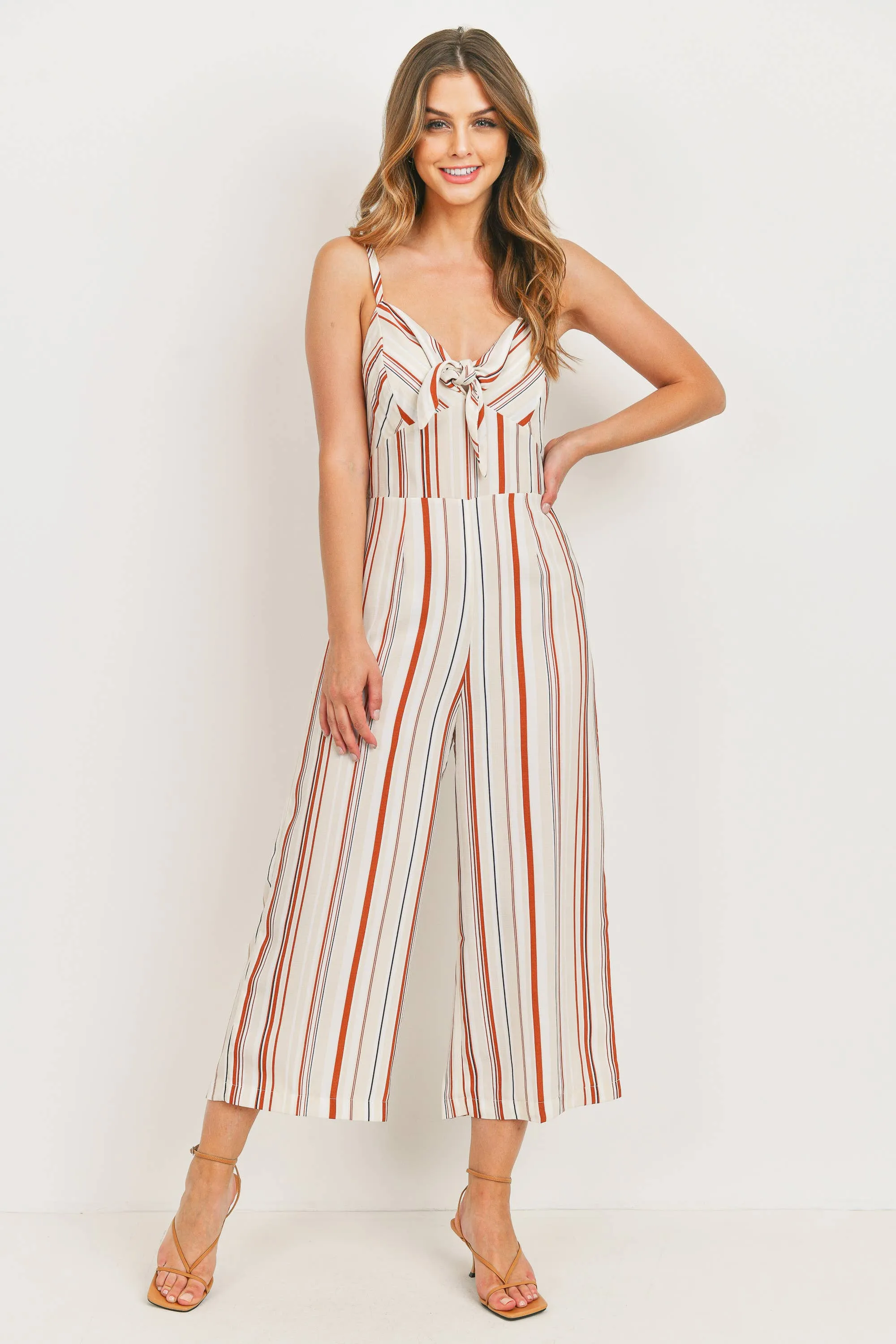 Striped Linen Romper
