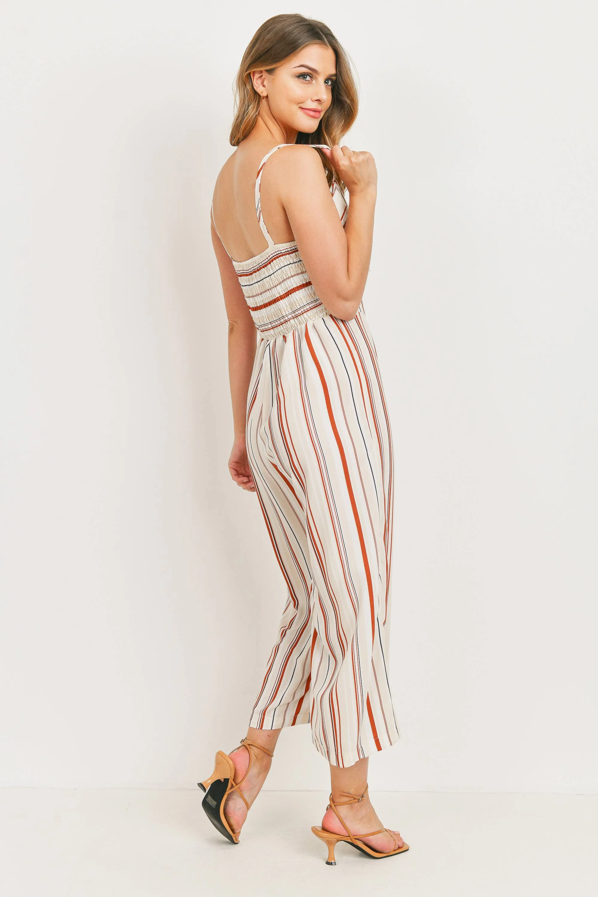 Striped Linen Romper
