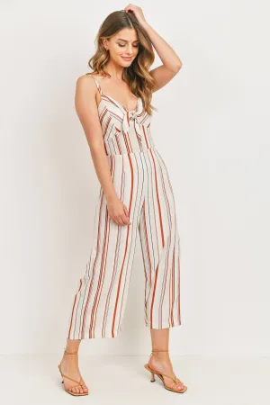 Striped Linen Romper