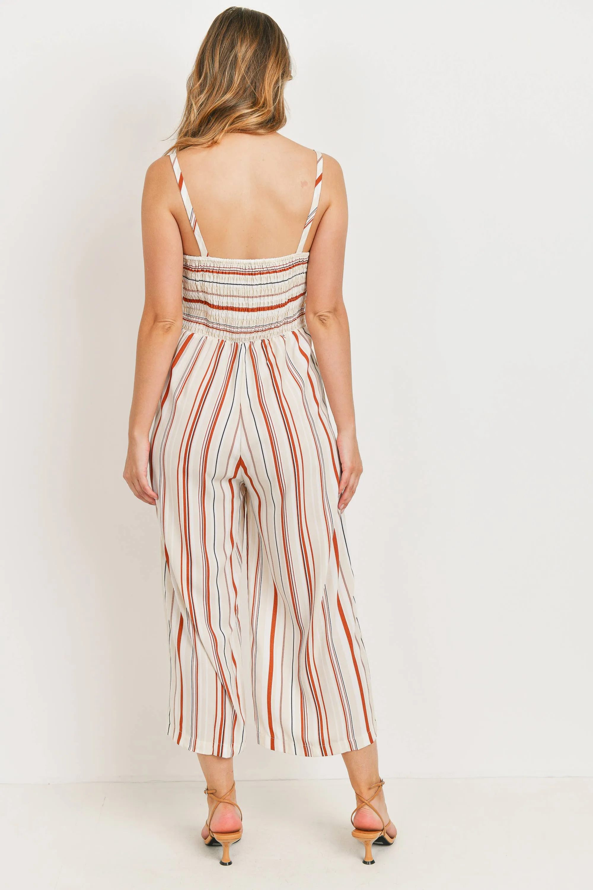 Striped Linen Romper