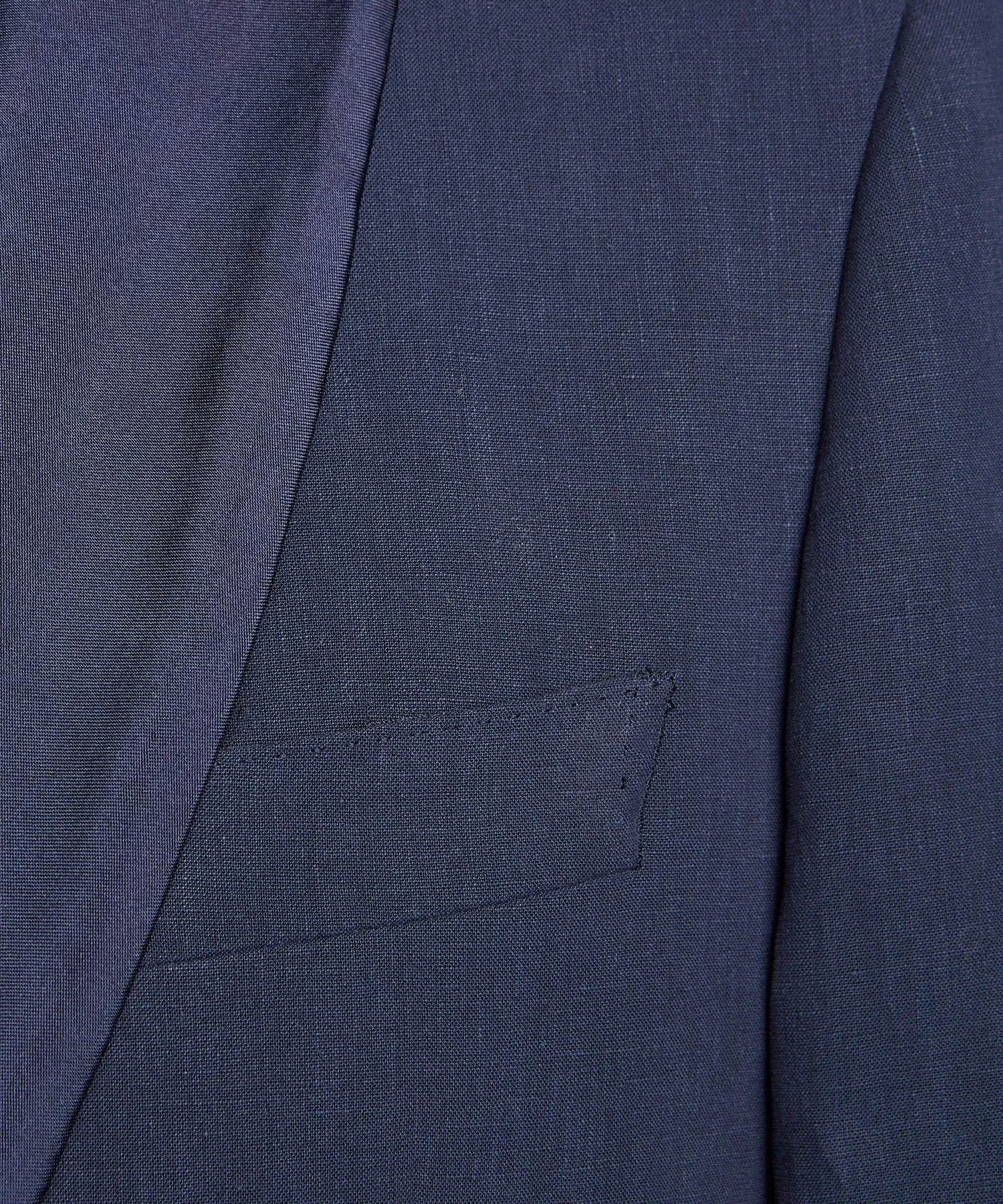 Sutton Shawl Collar Tuxedo Jacket in Navy Italian Linen
