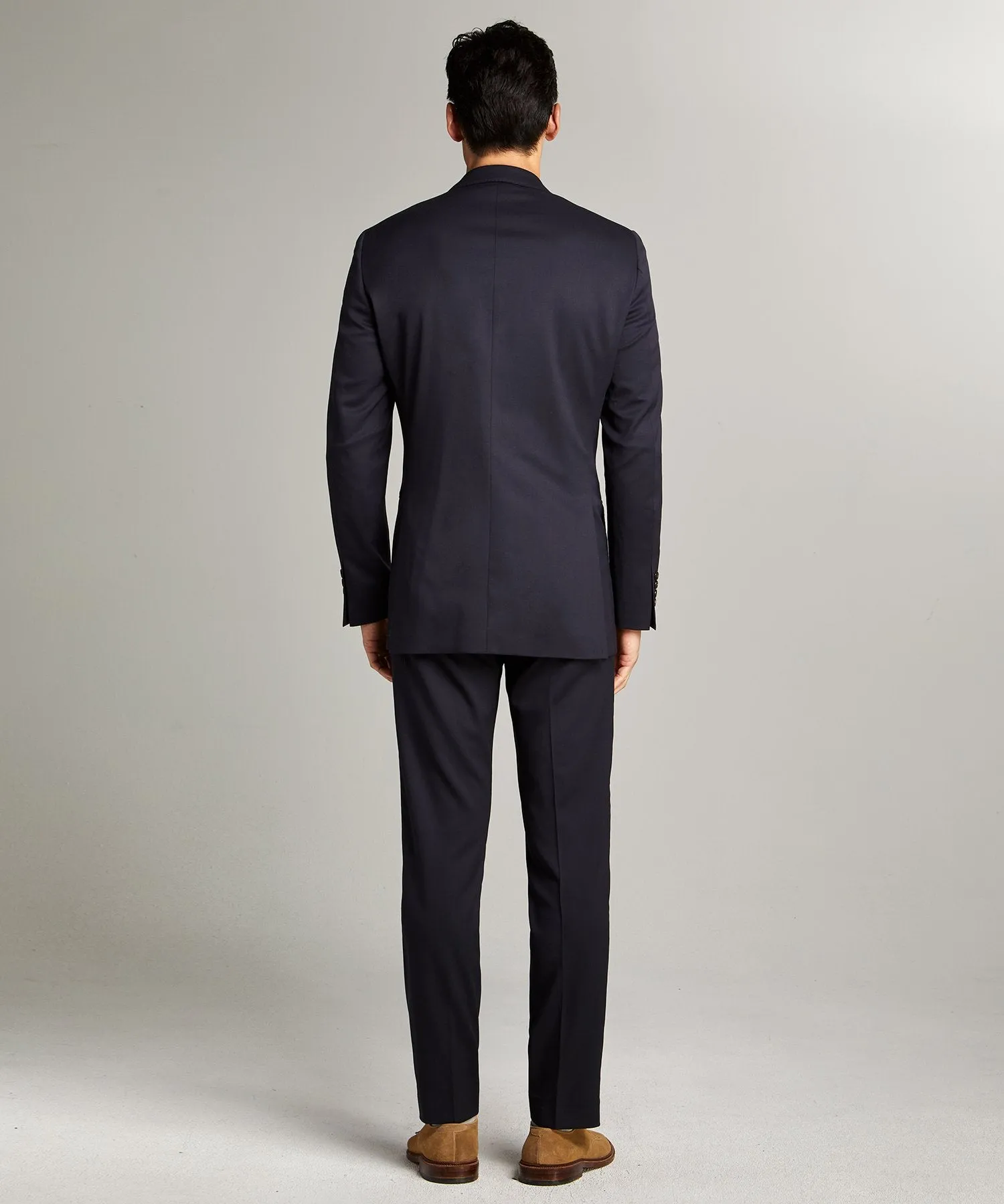 Sutton Stretch Tropical Wool Suit in Navy