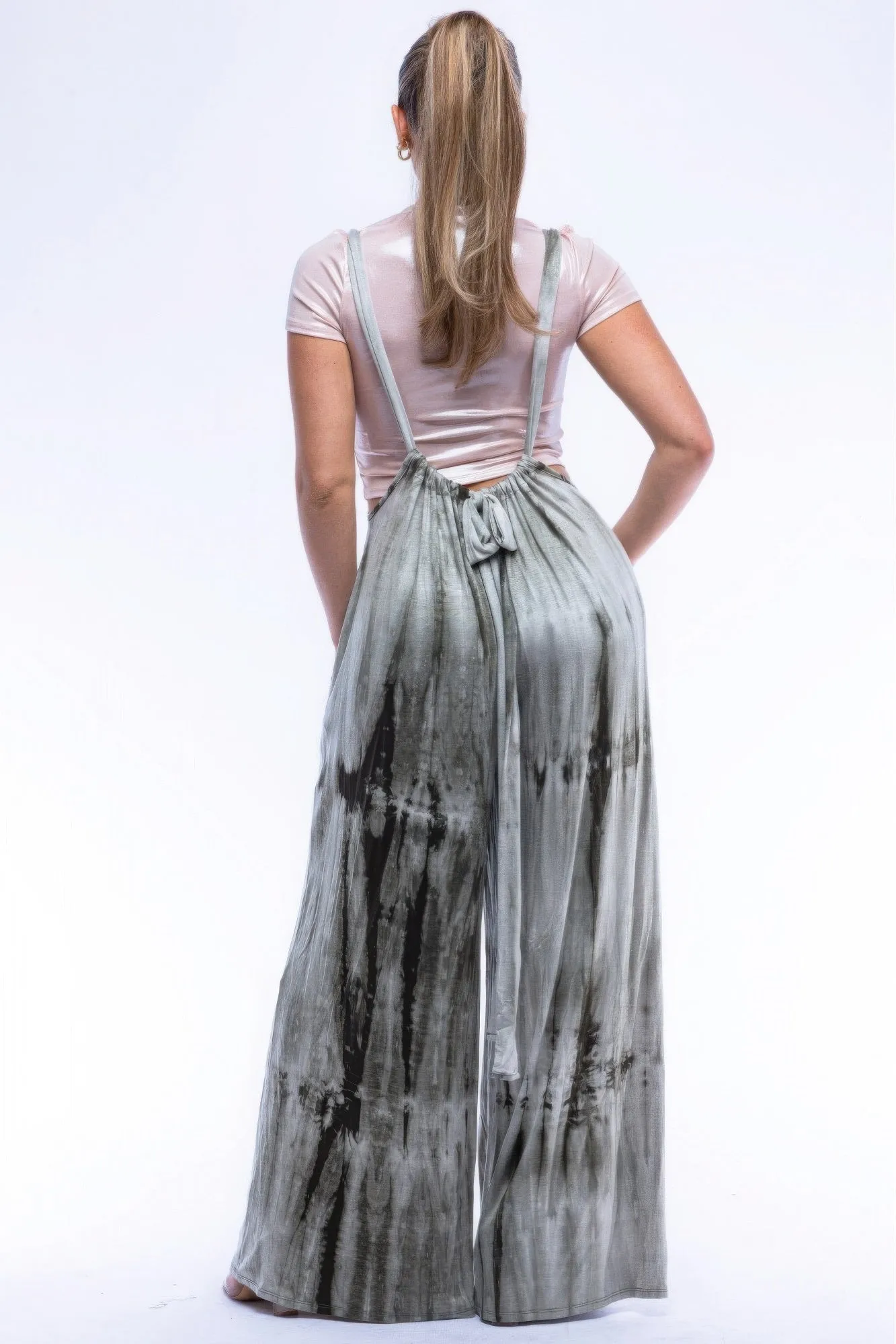 Wide Leg Overall Jumpsuit