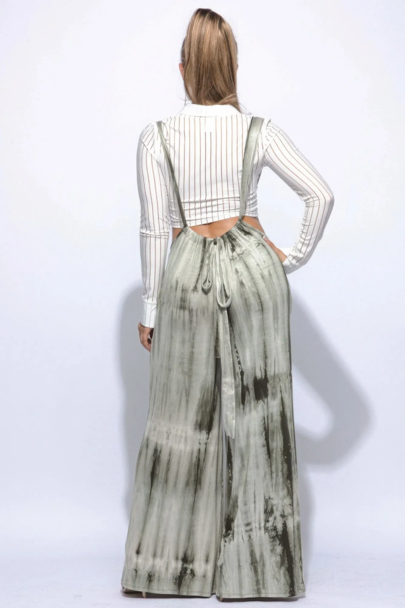Wide Leg Overall Jumpsuit