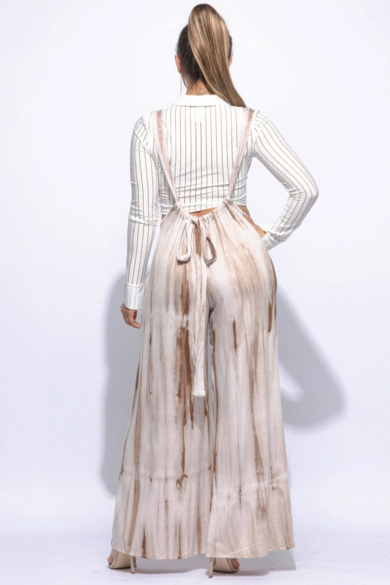 Wide Leg Overall Jumpsuit