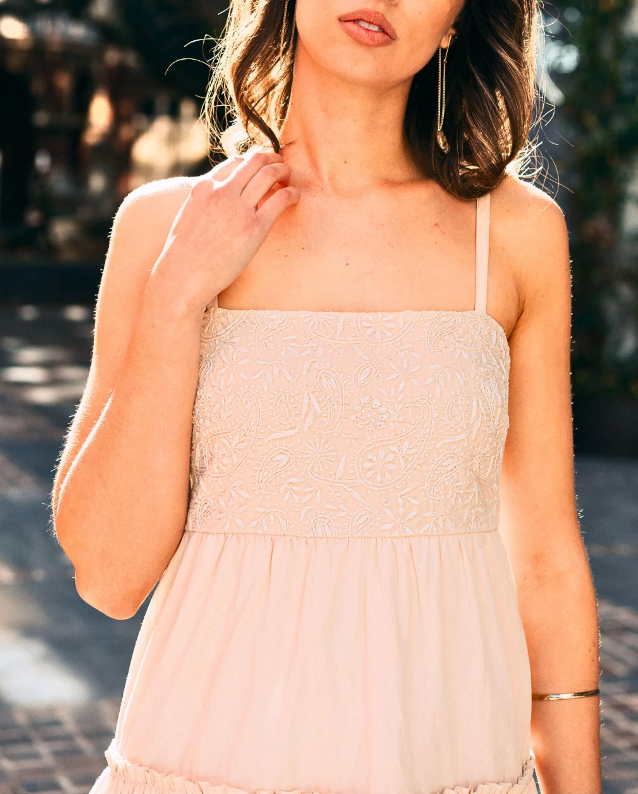Zaafira Tiered Midi Dress