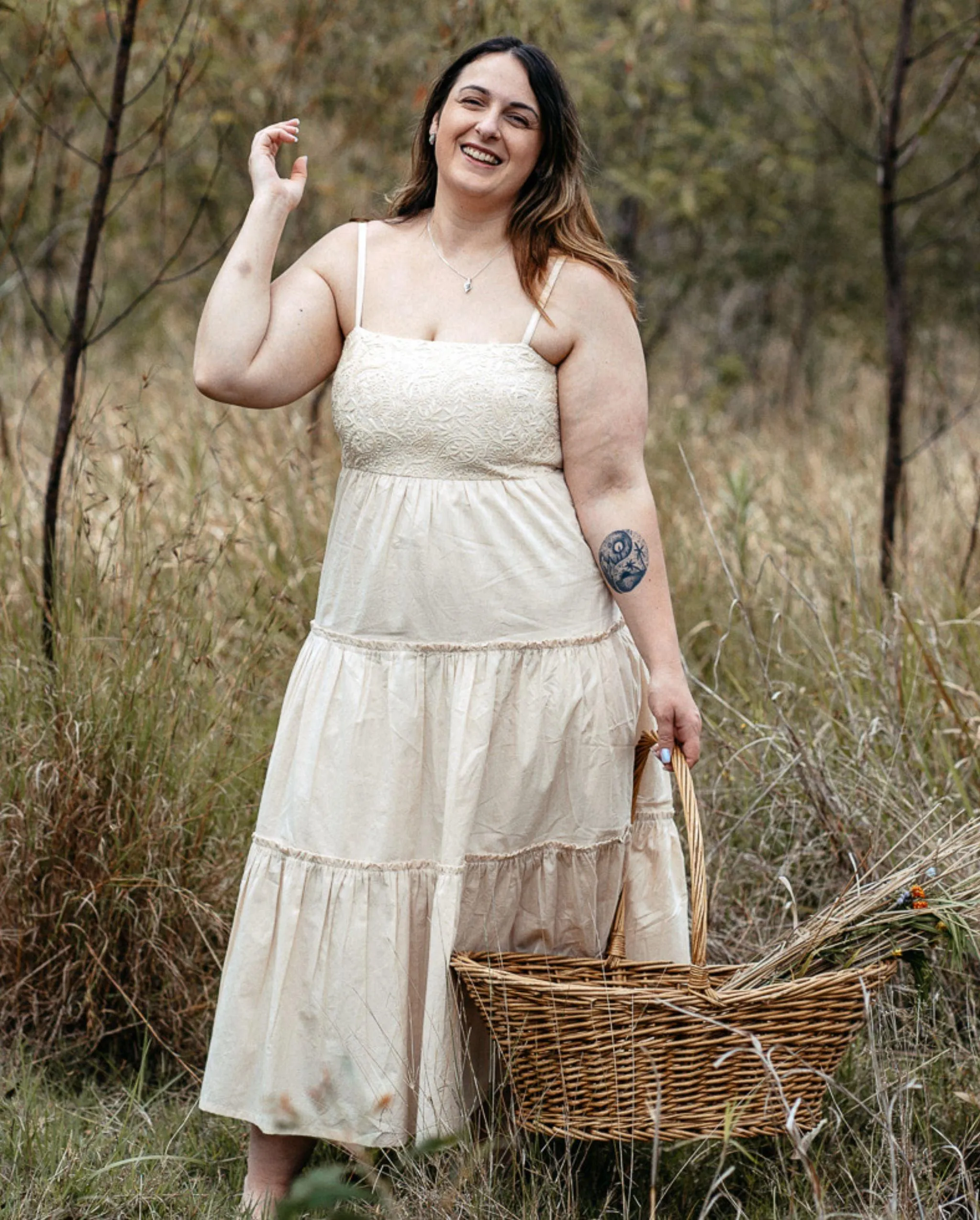 Zaafira Tiered Midi Dress