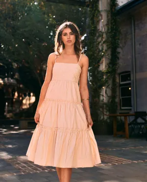 Zaafira Tiered Midi Dress