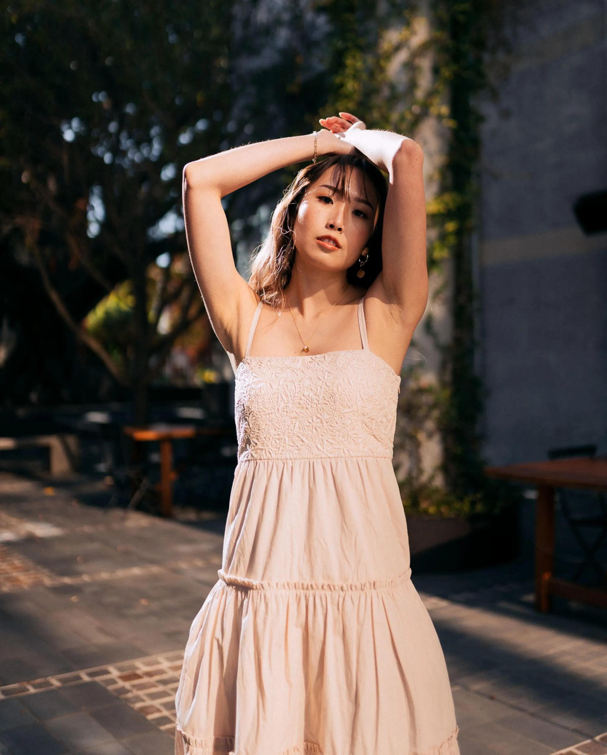 Zaafira Tiered Midi Dress