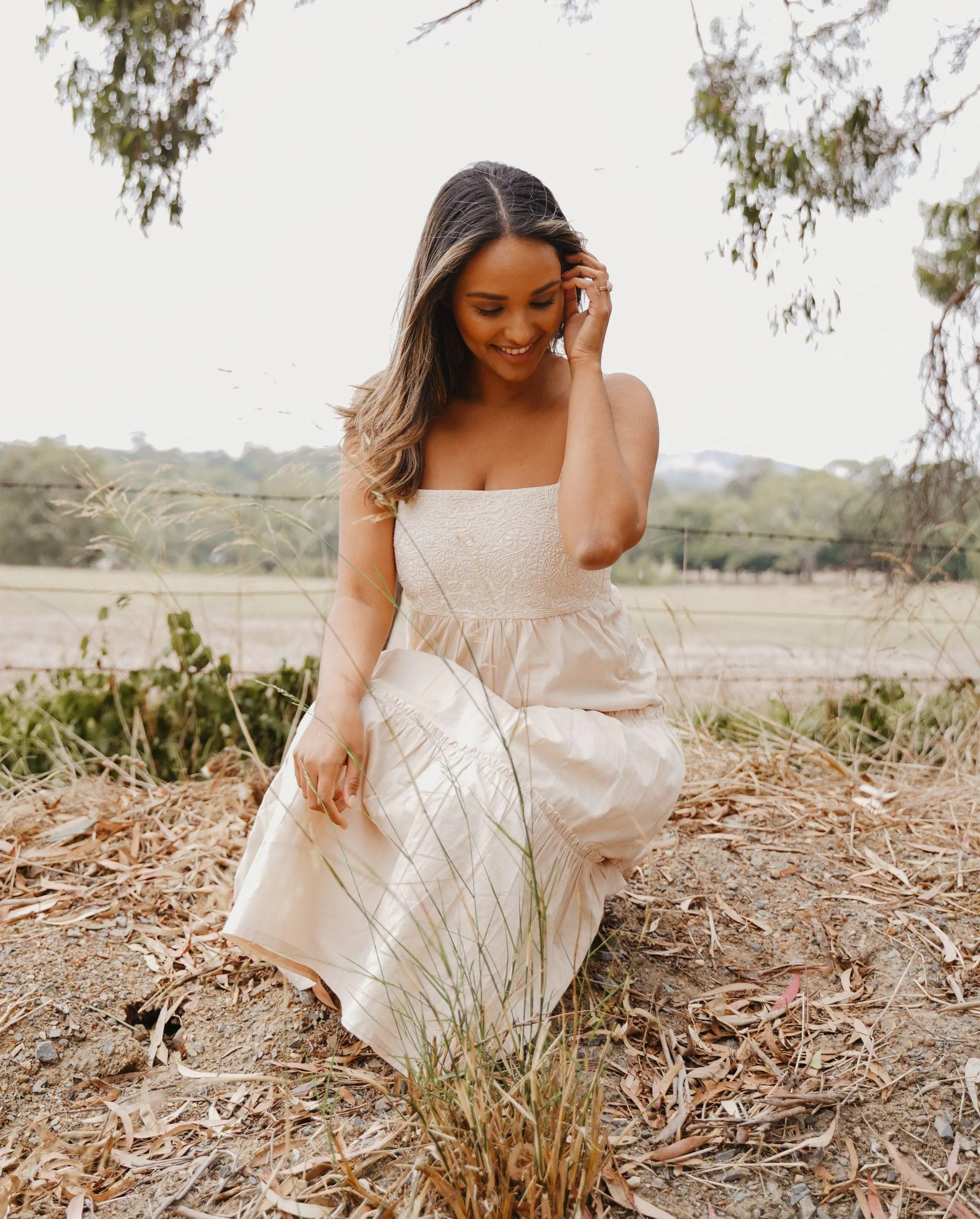 Zaafira Tiered Midi Dress
